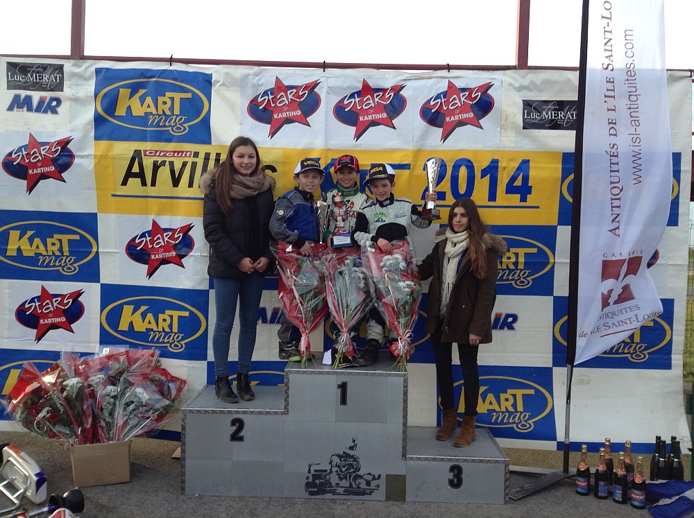 podium minikart stars of karting prems - arvillers