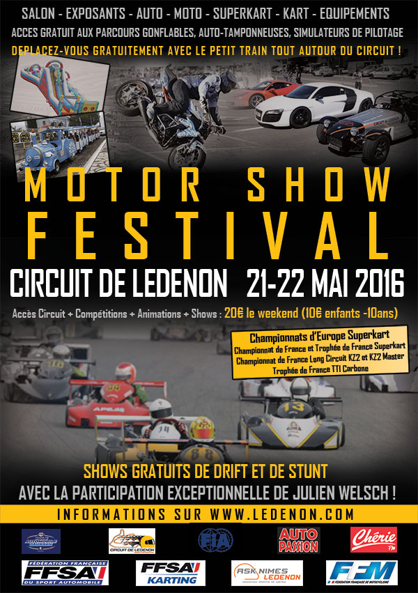 affiche ledenon motor show festival 2016