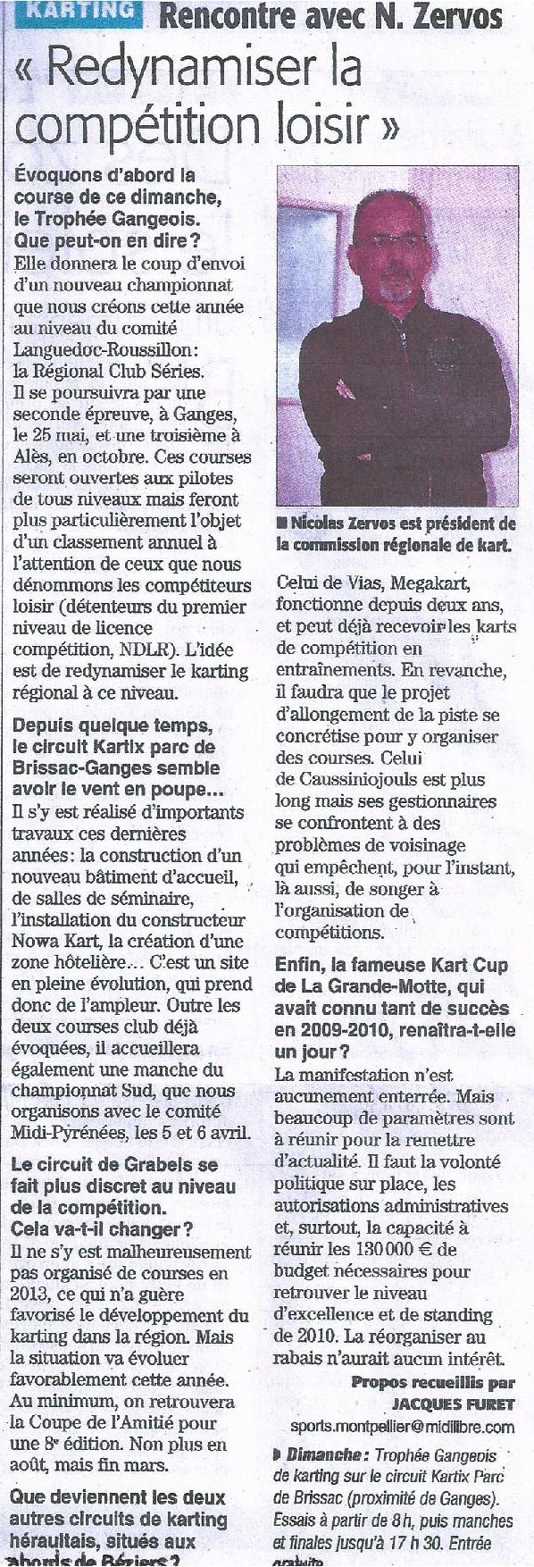 rencontre avec n. zervos - midi libre 13-02-2014