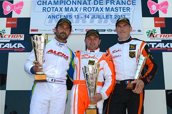 podium du championnat de france rotax master 2013