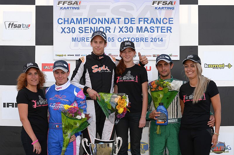 podium du championnat de france x30 senior 2014  muret
